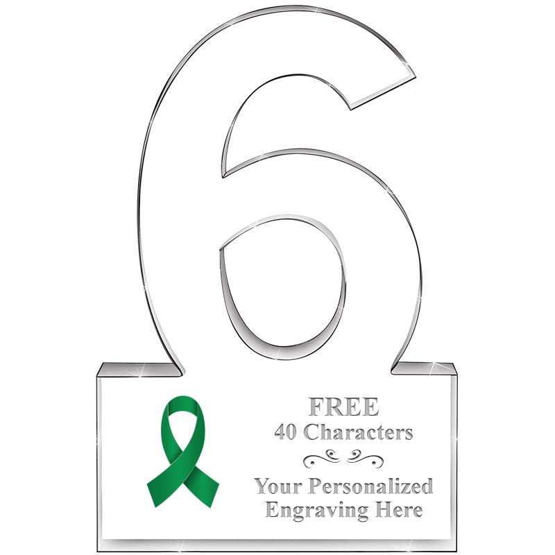 6" 6 YEARS OF SERVICE ACRYLIC