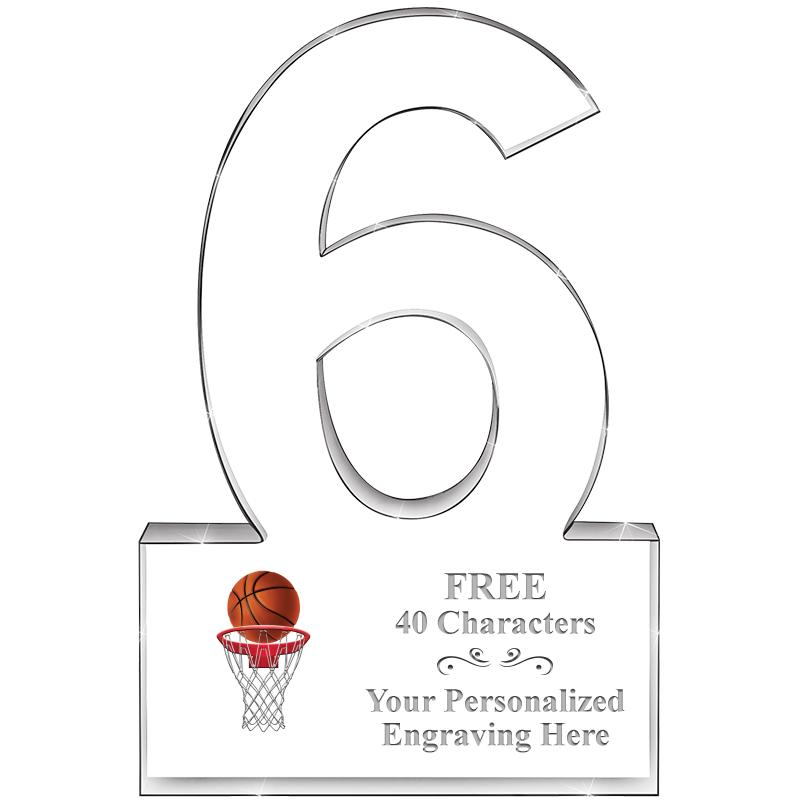 %" 6 YEARS OF SERVICE ACRYLIC