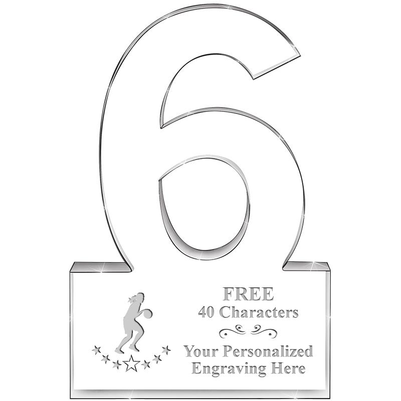 %" 6 YEARS OF SERVICE ACRYLIC