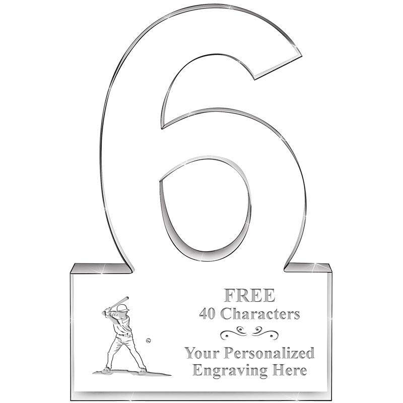 %" 6 YEARS OF SERVICE ACRYLIC