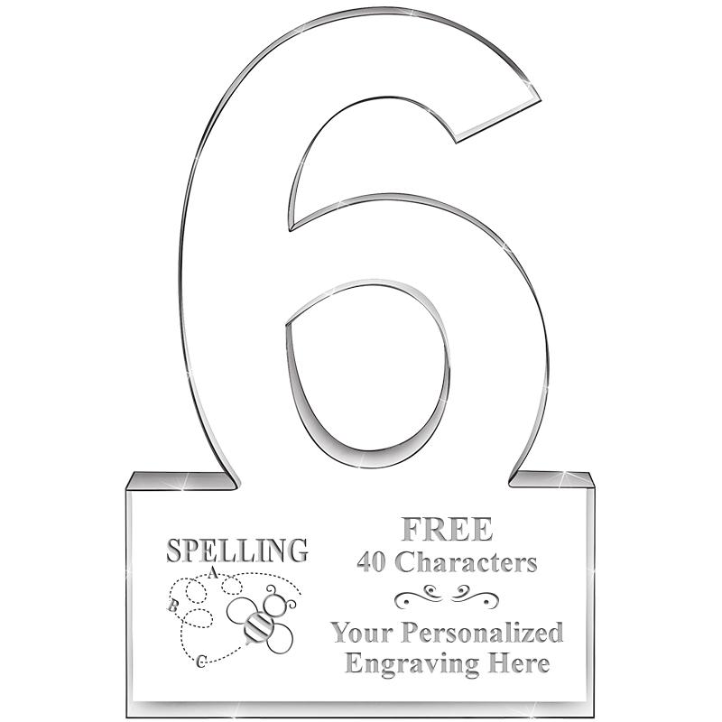 %" 6 YEARS OF SERVICE ACRYLIC