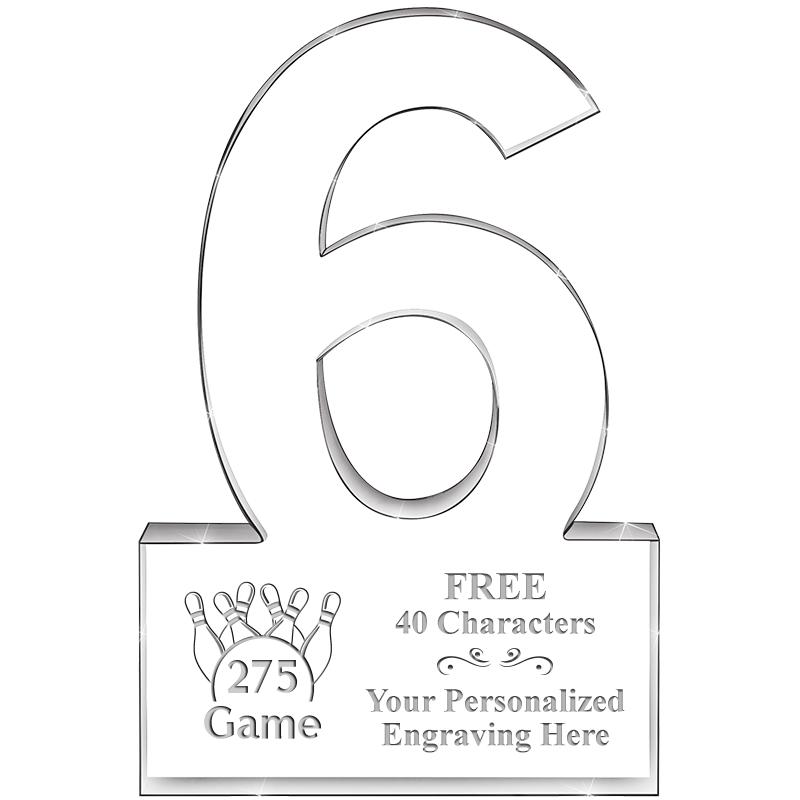 6" 6 YEARS OF SERVICE ACRYLIC