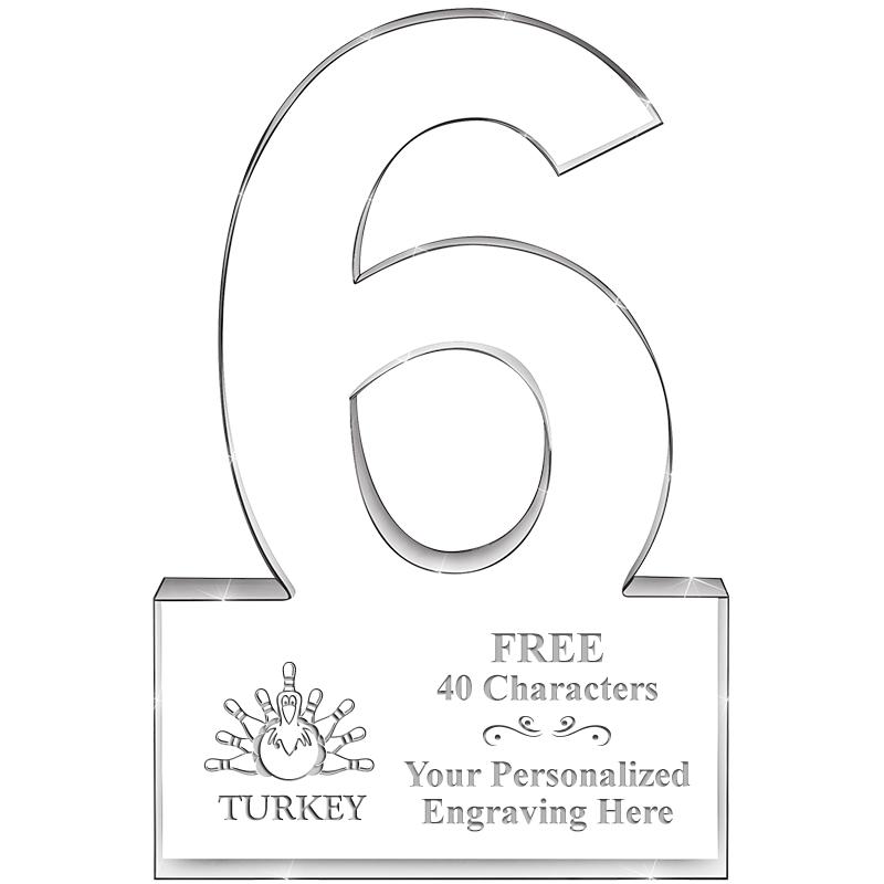 %" 6 YEARS OF SERVICE ACRYLIC