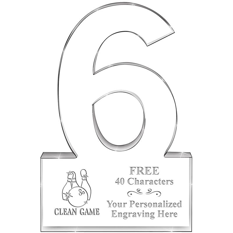 %" 6 YEARS OF SERVICE ACRYLIC