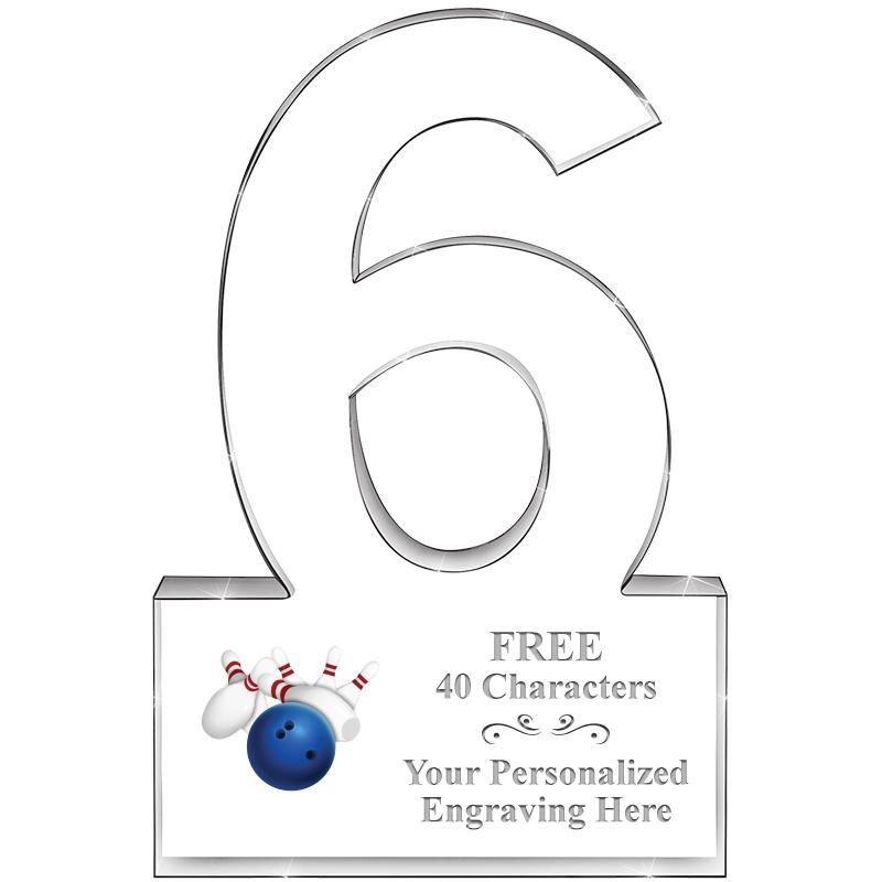 6" 6 YEARS OF SERVICE ACRYLIC