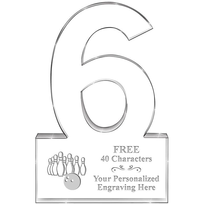 %" 6 YEARS OF SERVICE ACRYLIC