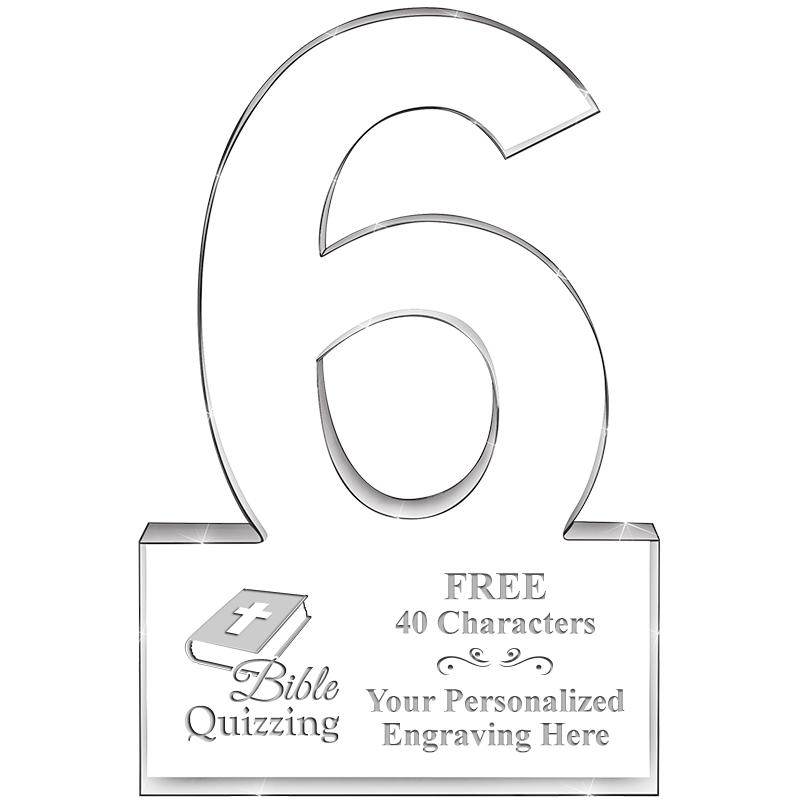 %" 6 YEARS OF SERVICE ACRYLIC