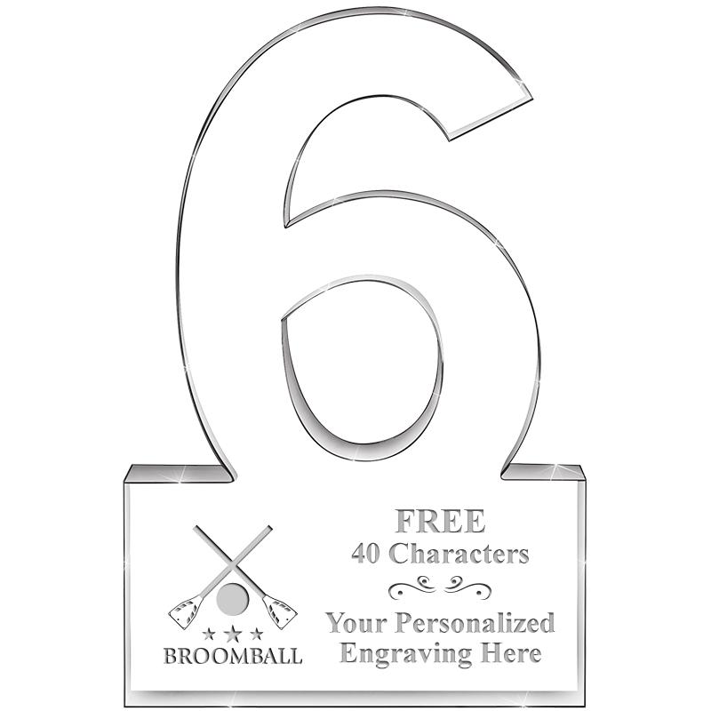 6" 6 YEARS OF SERVICE ACRYLIC