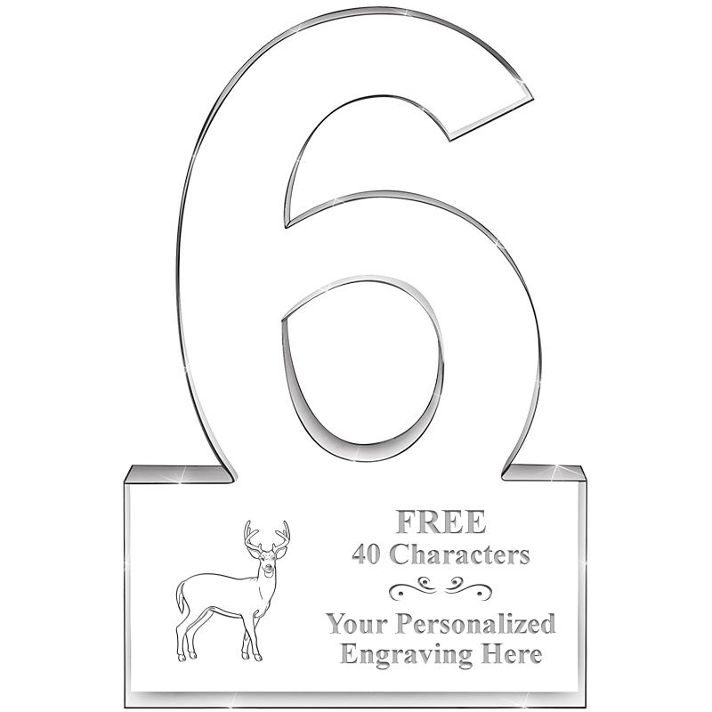 %" 6 YEARS OF SERVICE ACRYLIC