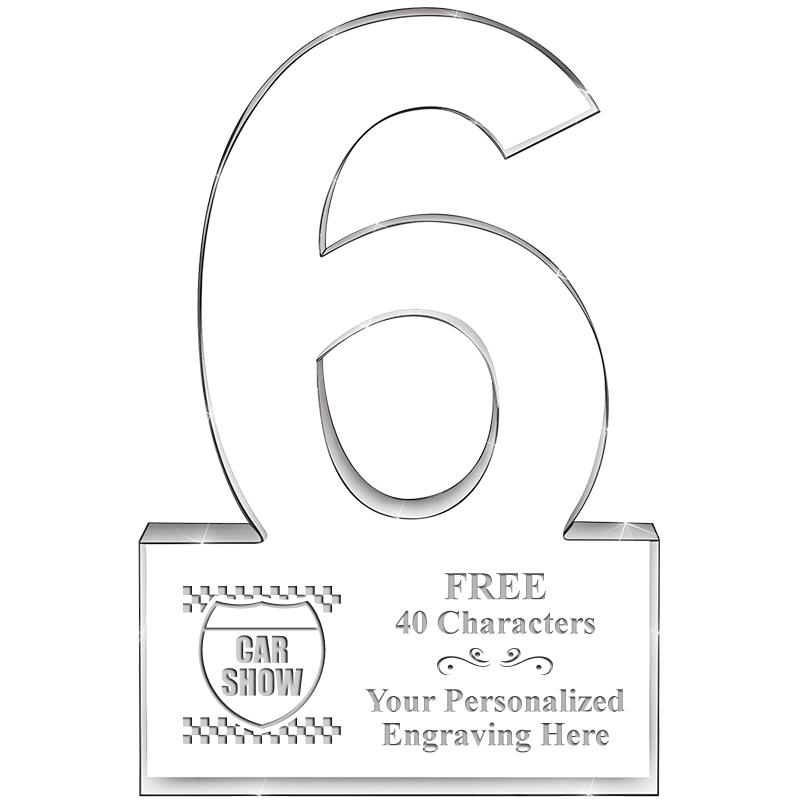 6" 6 YEARS OF SERVICE ACRYLIC