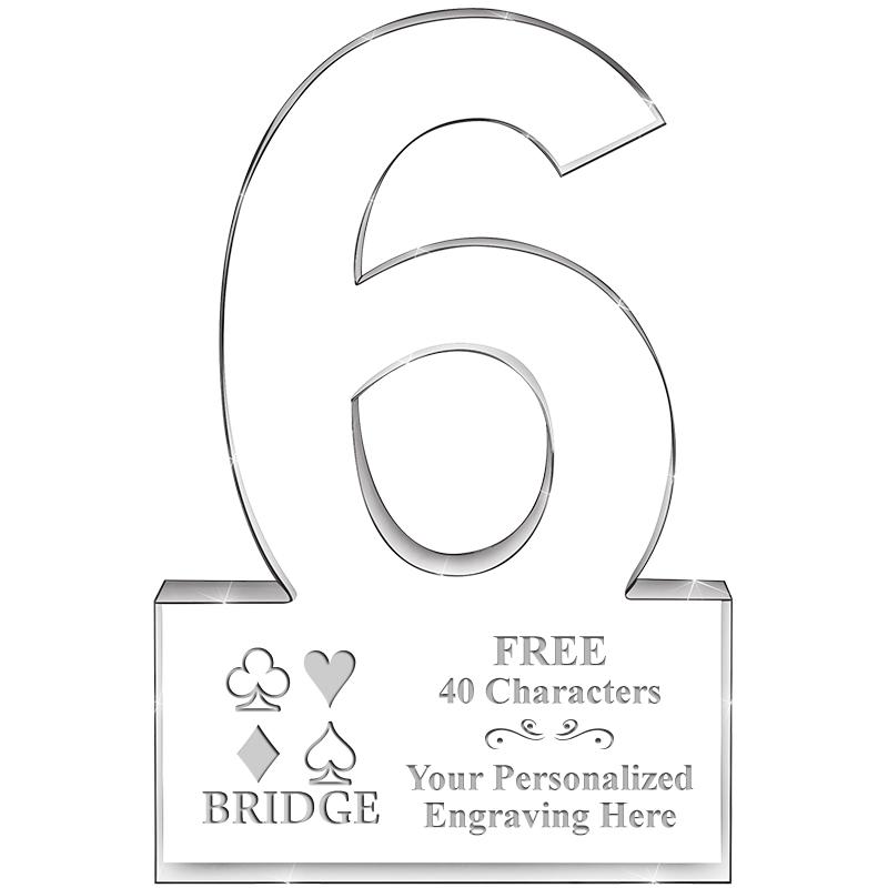 6" 6 YEARS OF SERVICE ACRYLIC