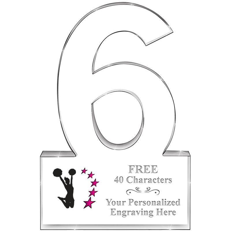 %" 6 YEARS OF SERVICE ACRYLIC