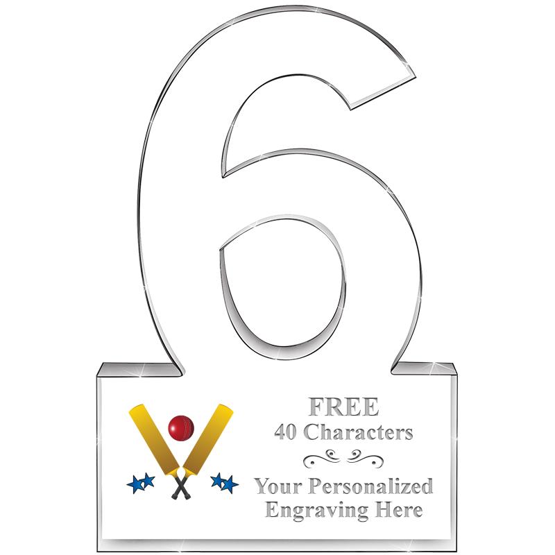 6" 6 YEARS OF SERVICE ACRYLIC