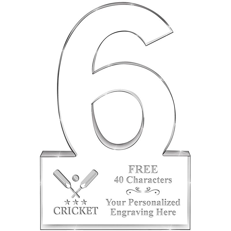 %" 6 YEARS OF SERVICE ACRYLIC