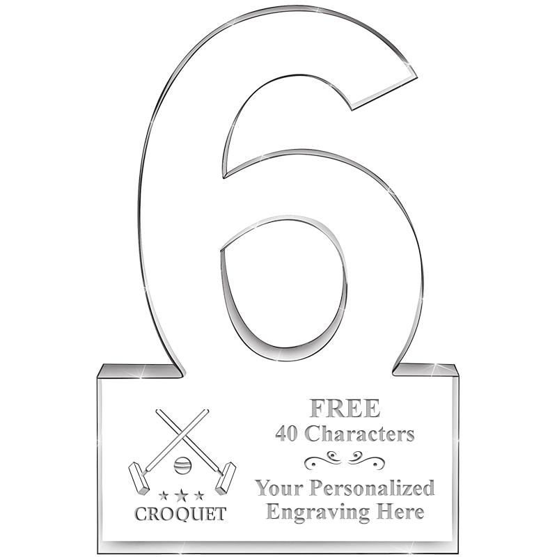 6" 6 YEARS OF SERVICE ACRYLIC