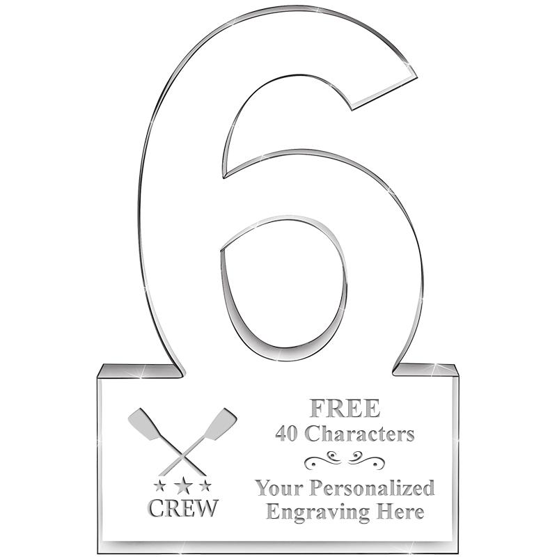 %" 6 YEARS OF SERVICE ACRYLIC