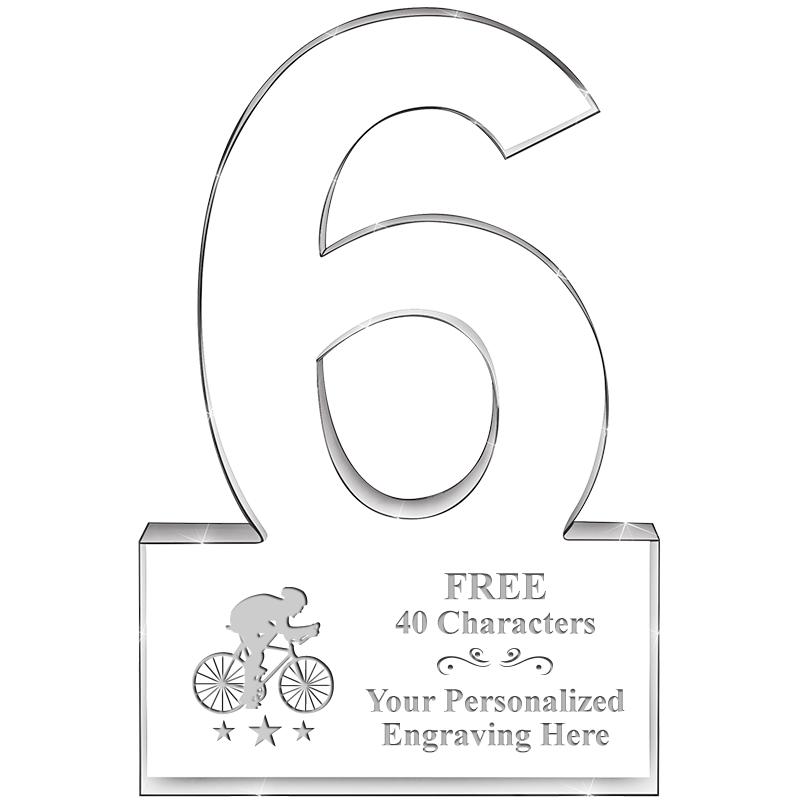 %" 6 YEARS OF SERVICE ACRYLIC