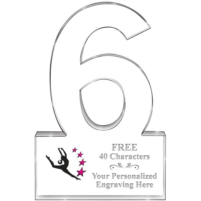 6" 6 YEARS OF SERVICE ACRYLIC