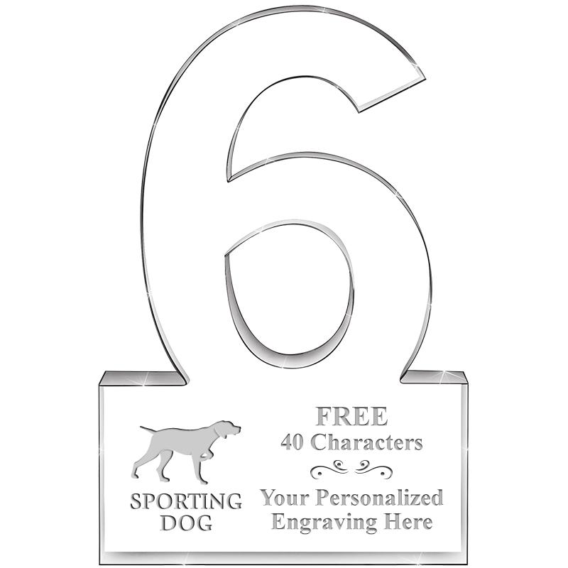 %" 6 YEARS OF SERVICE ACRYLIC