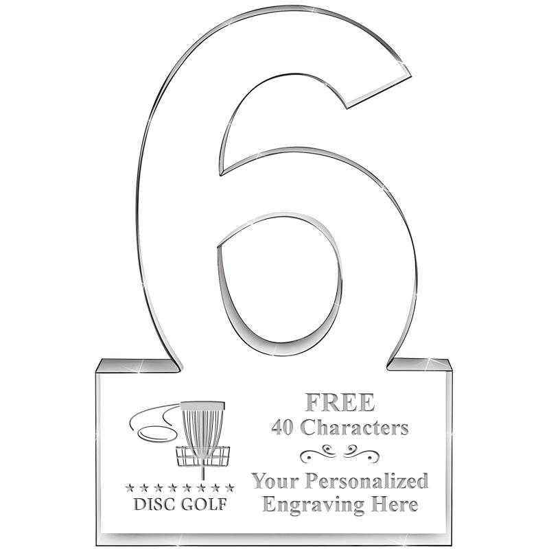 6" 6 YEARS OF SERVICE ACRYLIC