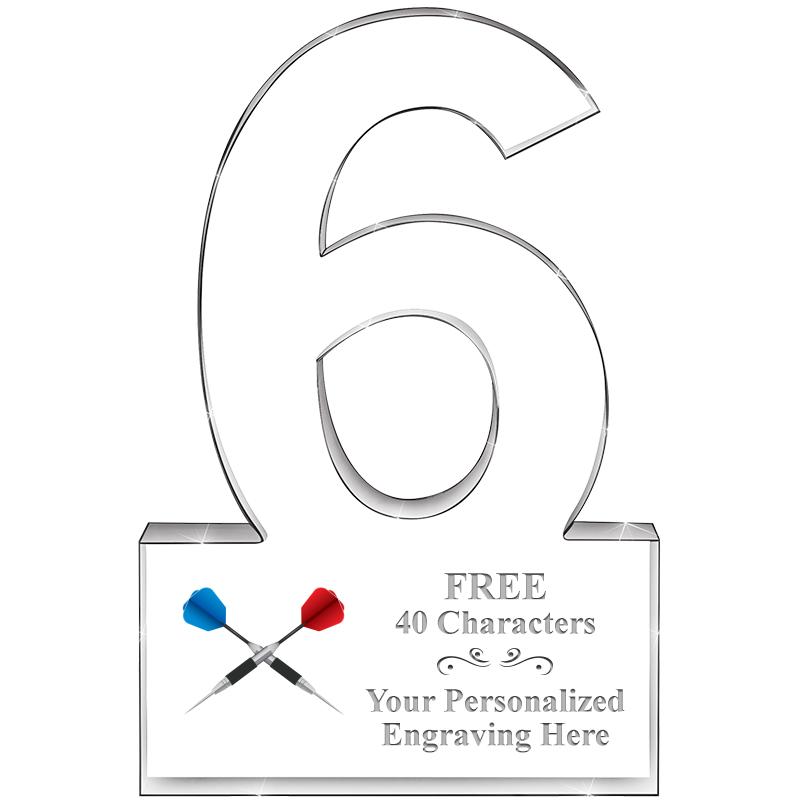 %" 6 YEARS OF SERVICE ACRYLIC