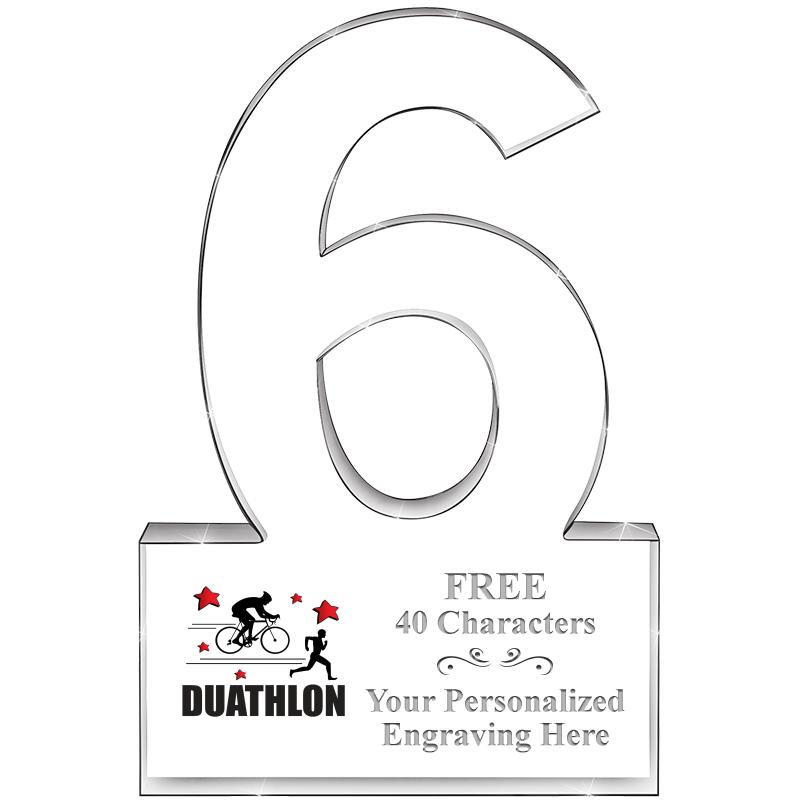 %" 6 YEARS OF SERVICE ACRYLIC