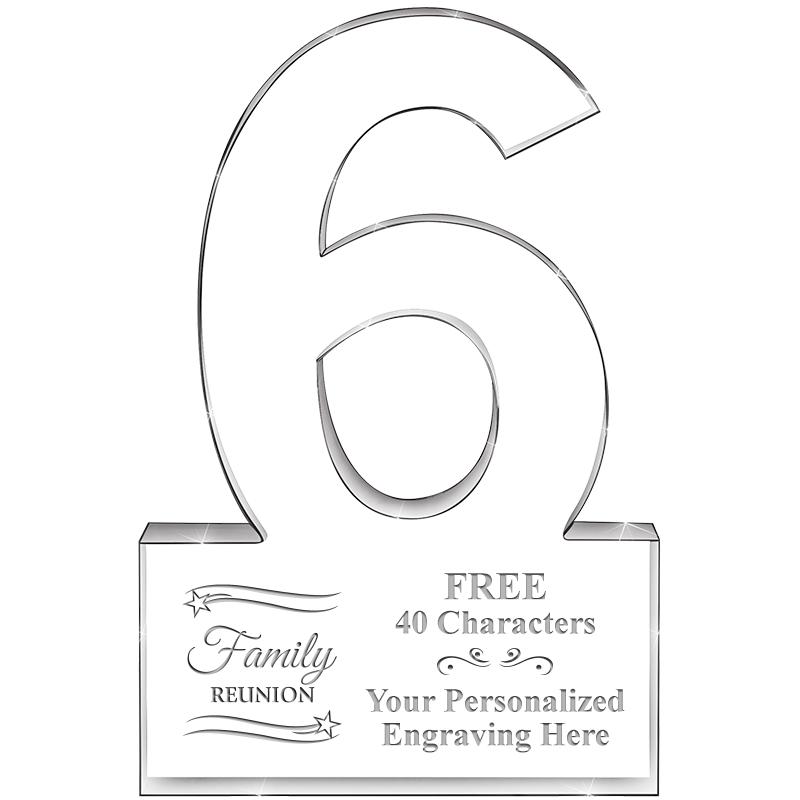 %" 6 YEARS OF SERVICE ACRYLIC