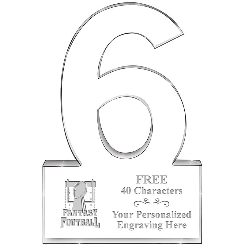 %" 6 YEARS OF SERVICE ACRYLIC