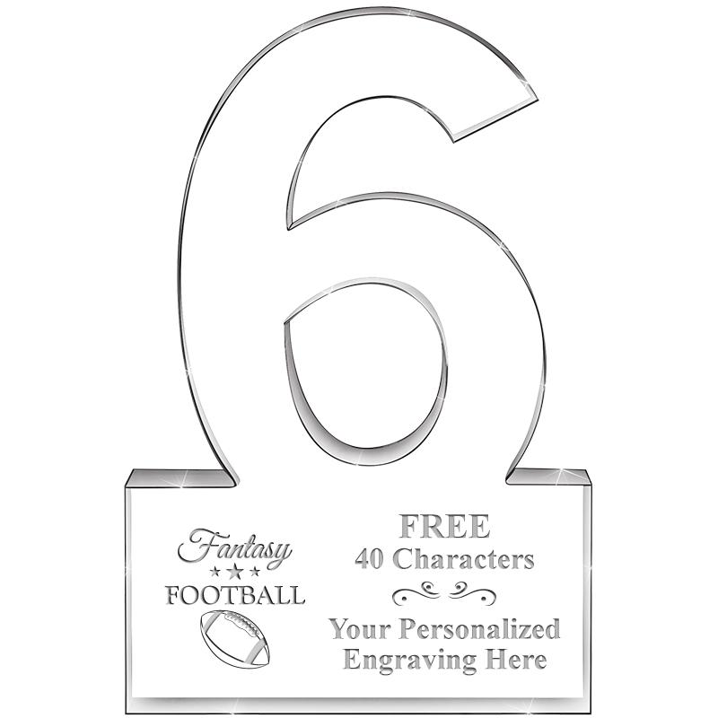 %" 6 YEARS OF SERVICE ACRYLIC