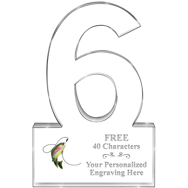 %" 6 YEARS OF SERVICE ACRYLIC