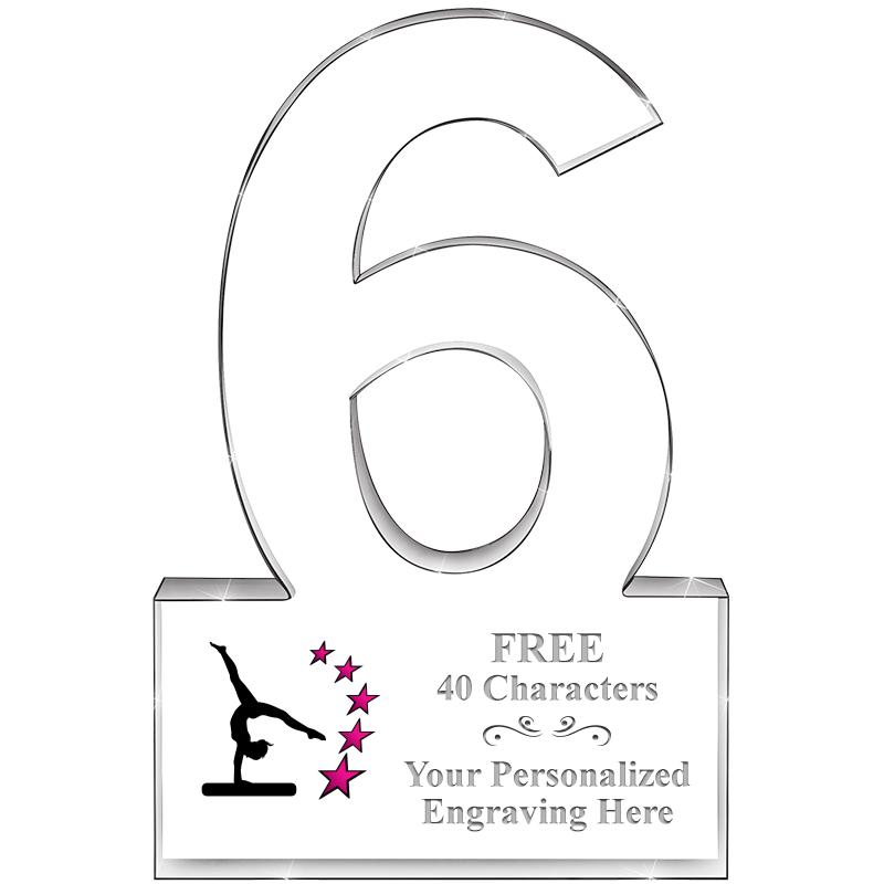 6" 6 YEARS OF SERVICE ACRYLIC