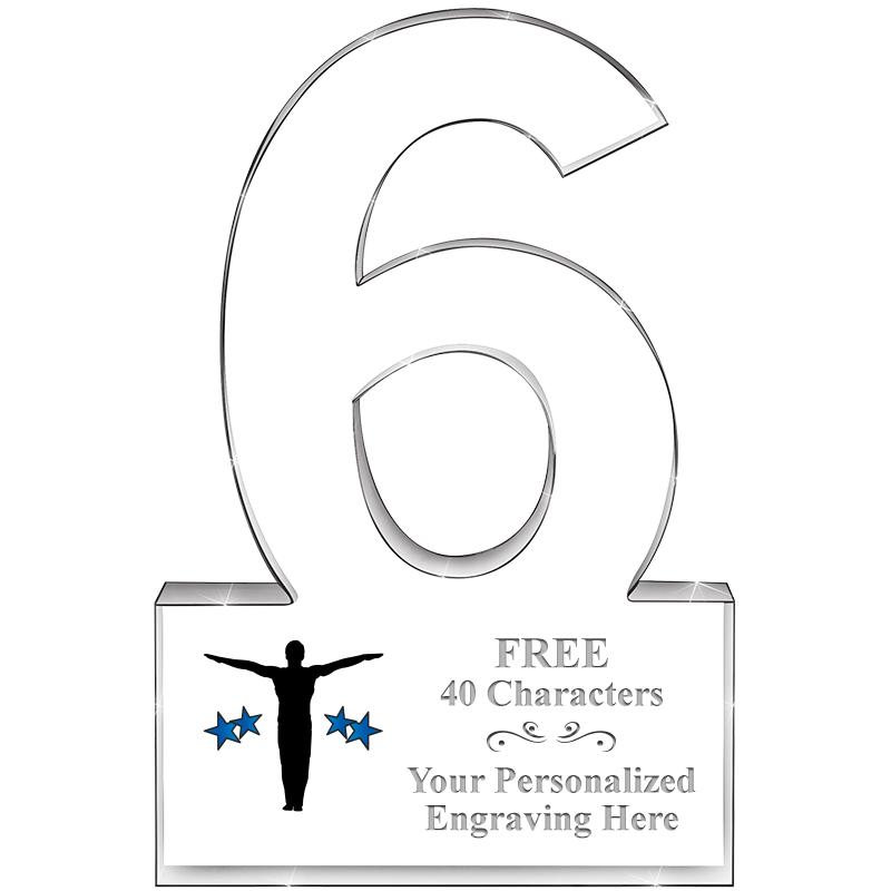 %" 6 YEARS OF SERVICE ACRYLIC