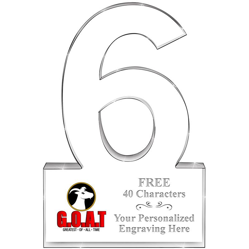 %" 6 YEARS OF SERVICE ACRYLIC