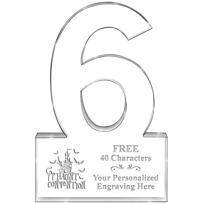 %" 6 YEARS OF SERVICE ACRYLIC