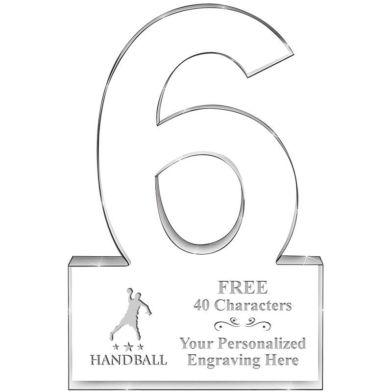 %" 6 YEARS OF SERVICE ACRYLIC