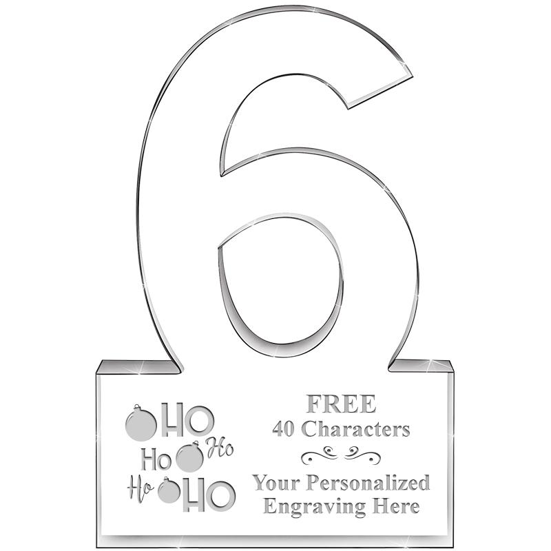 %" 6 YEARS OF SERVICE ACRYLIC