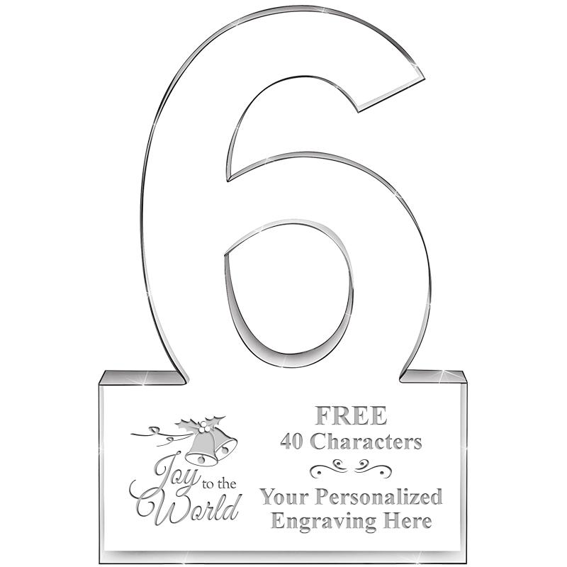 %" 6 YEARS OF SERVICE ACRYLIC