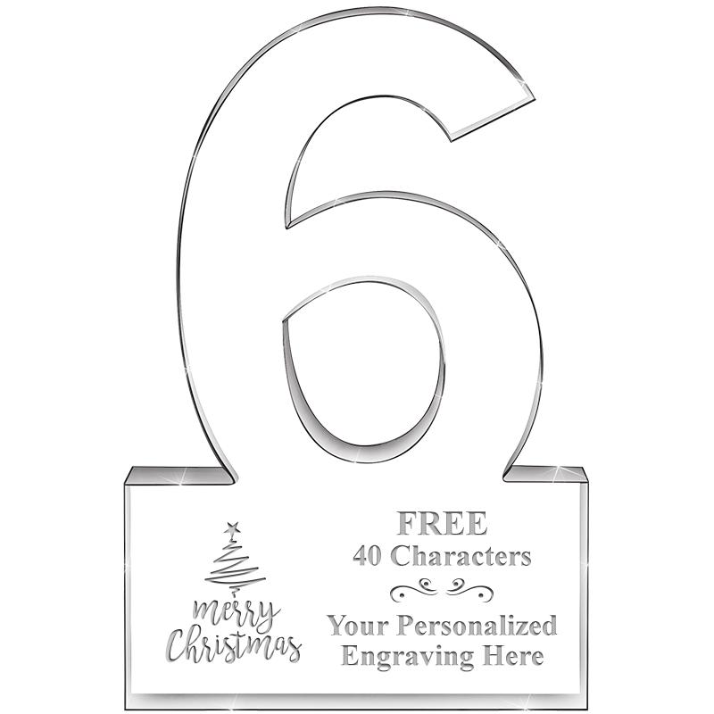 %" 6 YEARS OF SERVICE ACRYLIC