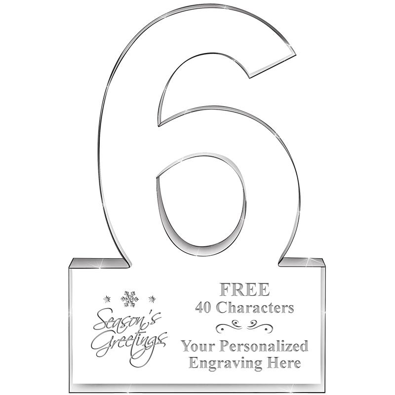 %" 6 YEARS OF SERVICE ACRYLIC