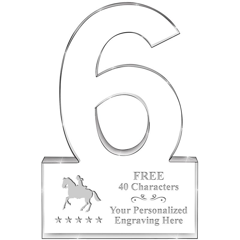 %" 6 YEARS OF SERVICE ACRYLIC