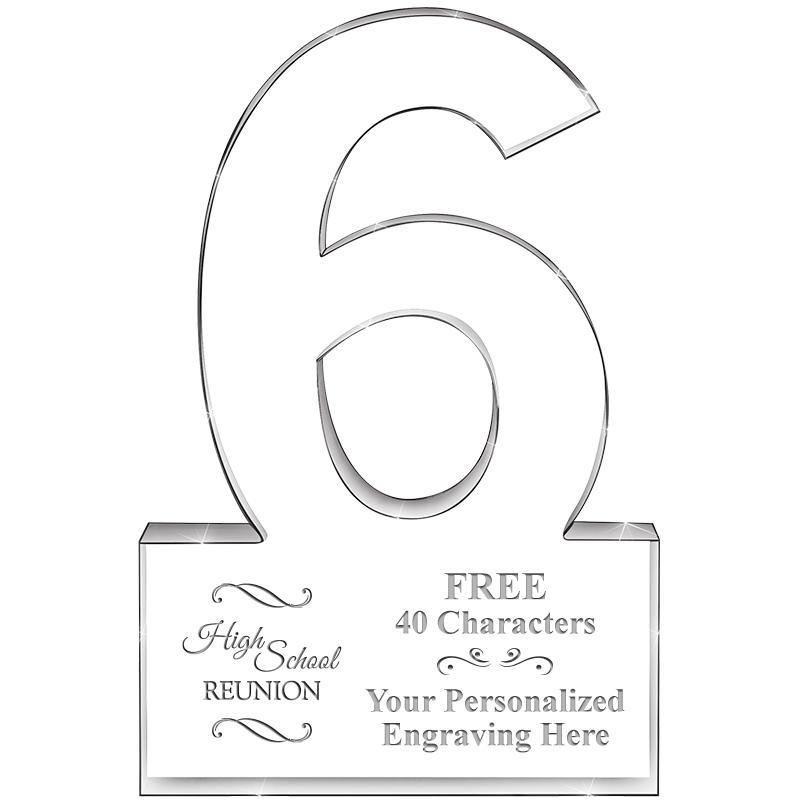 %" 6 YEARS OF SERVICE ACRYLIC