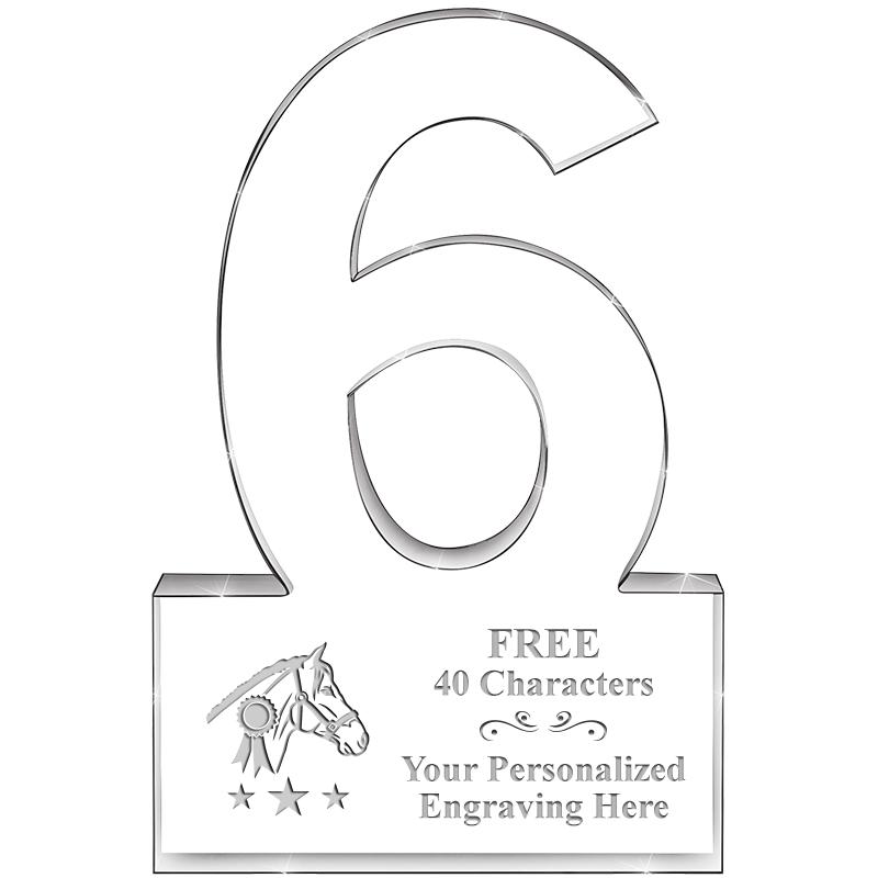 %" 6 YEARS OF SERVICE ACRYLIC