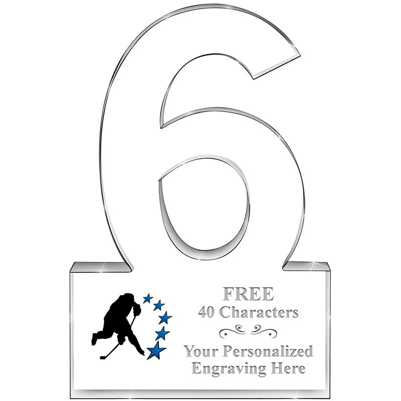 %" 6 YEARS OF SERVICE ACRYLIC