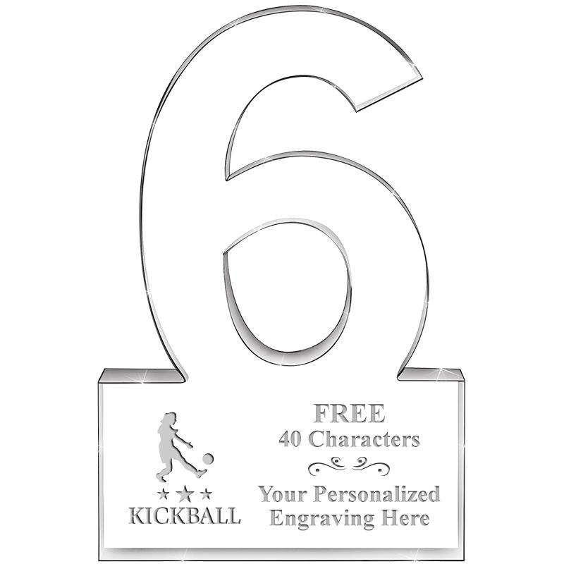 6" 6 YEARS OF SERVICE ACRYLIC