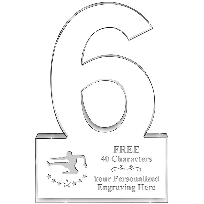 %" 6 YEARS OF SERVICE ACRYLIC