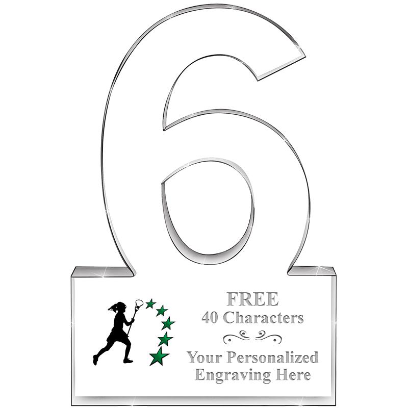 6" 6 YEARS OF SERVICE ACRYLIC