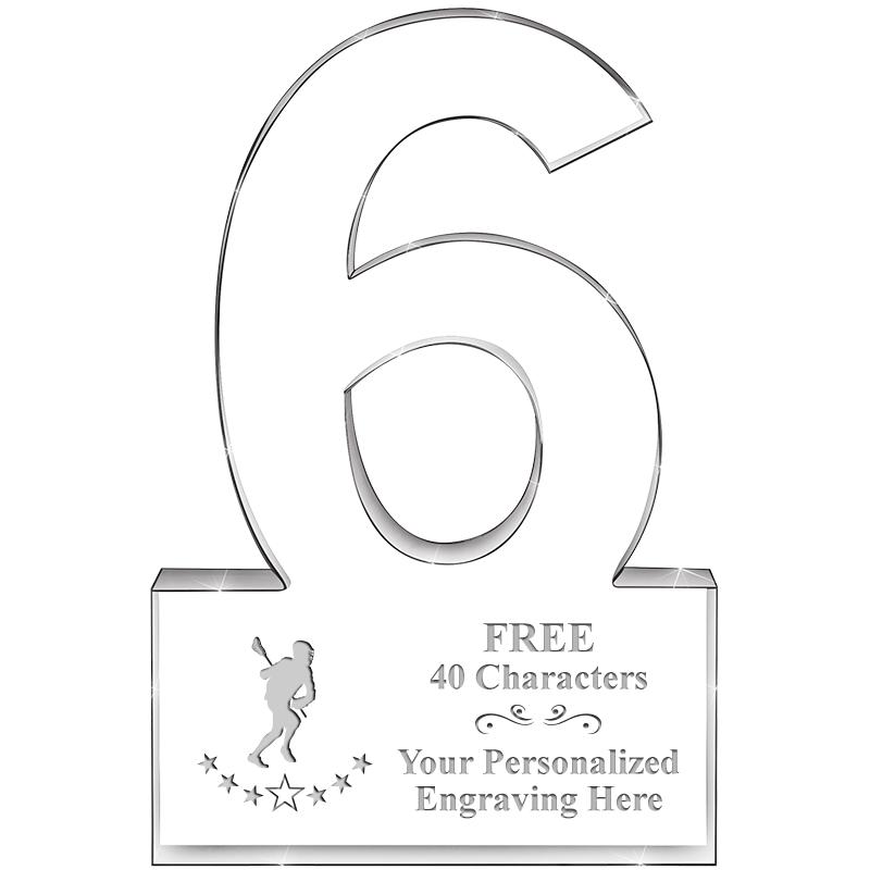 6" 6 YEARS OF SERVICE ACRYLIC