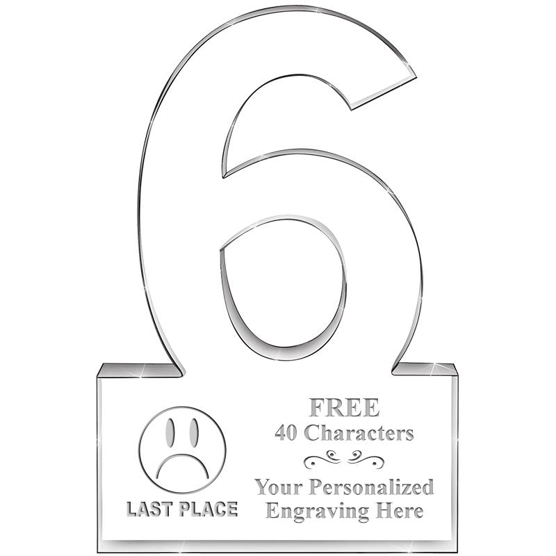 %" 6 YEARS OF SERVICE ACRYLIC