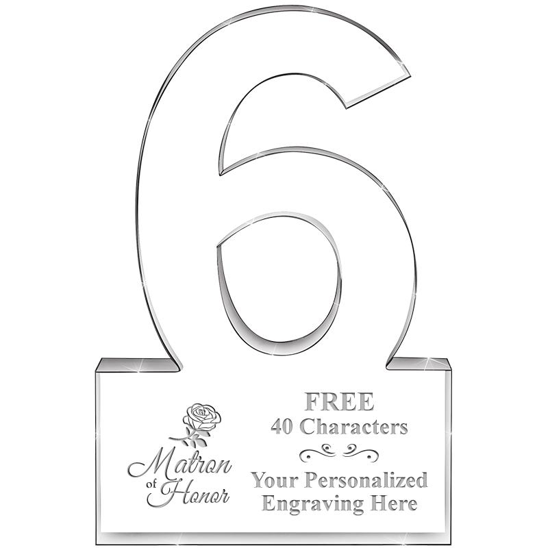 %" 6 YEARS OF SERVICE ACRYLIC