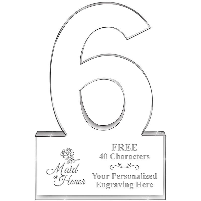 %" 6 YEARS OF SERVICE ACRYLIC